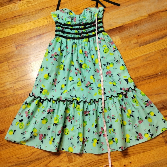 Betsey Johnson Vintage Y2K Lemon Halter Dress - Picture 15 of 16